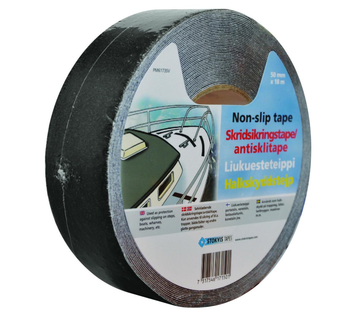 Halkskyddstejp Stokvis - TEJP HALKSKYDD 50MM X18M SV STOKVIS PM61735018BA