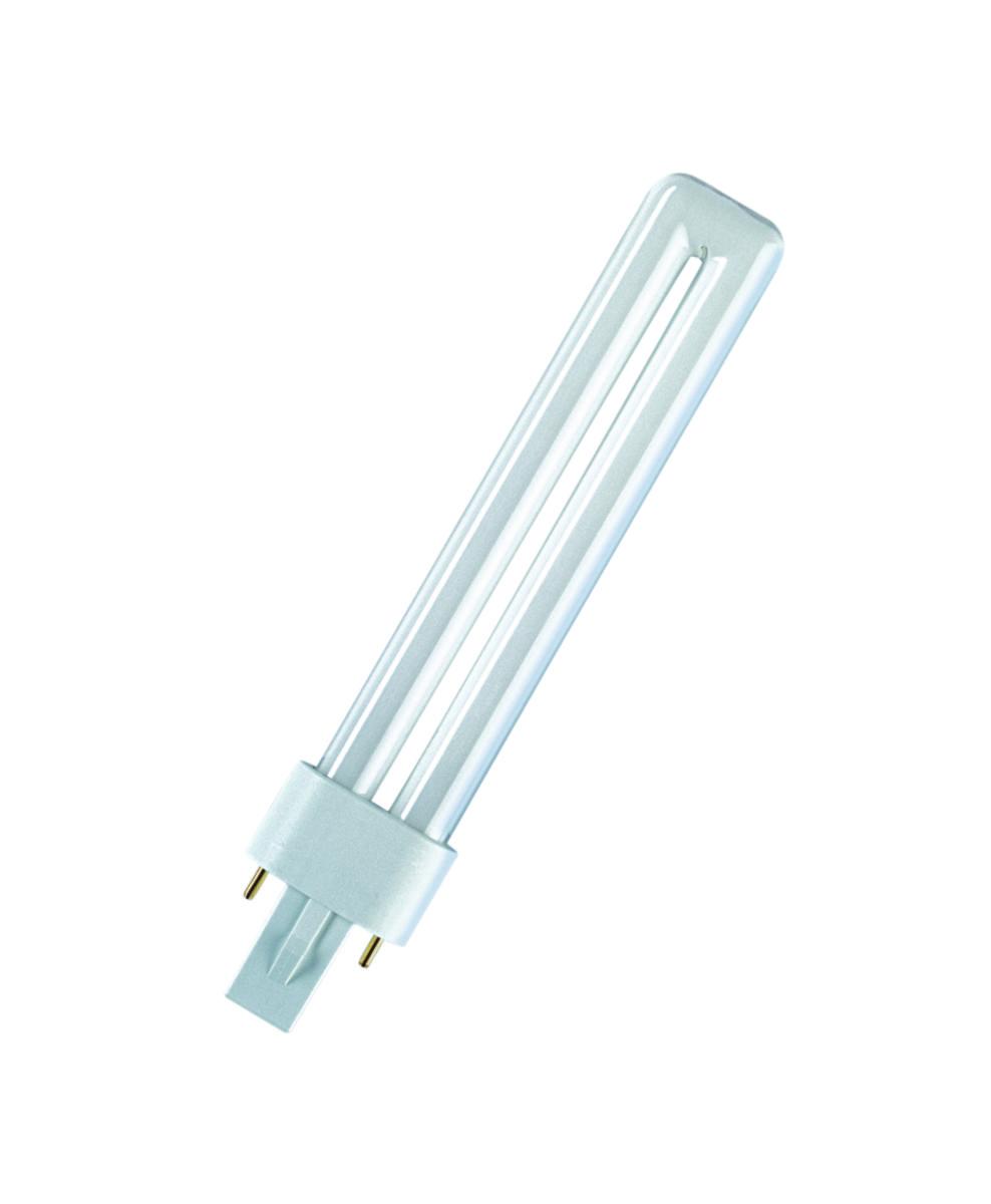 Kompaktlysrör, Dulux S 2-stav kort, 2-pin, Osram - KOMPAKTLYSRÖR 9W G23 2-STAV 2-PIN VIT840 DULUX OSRAM