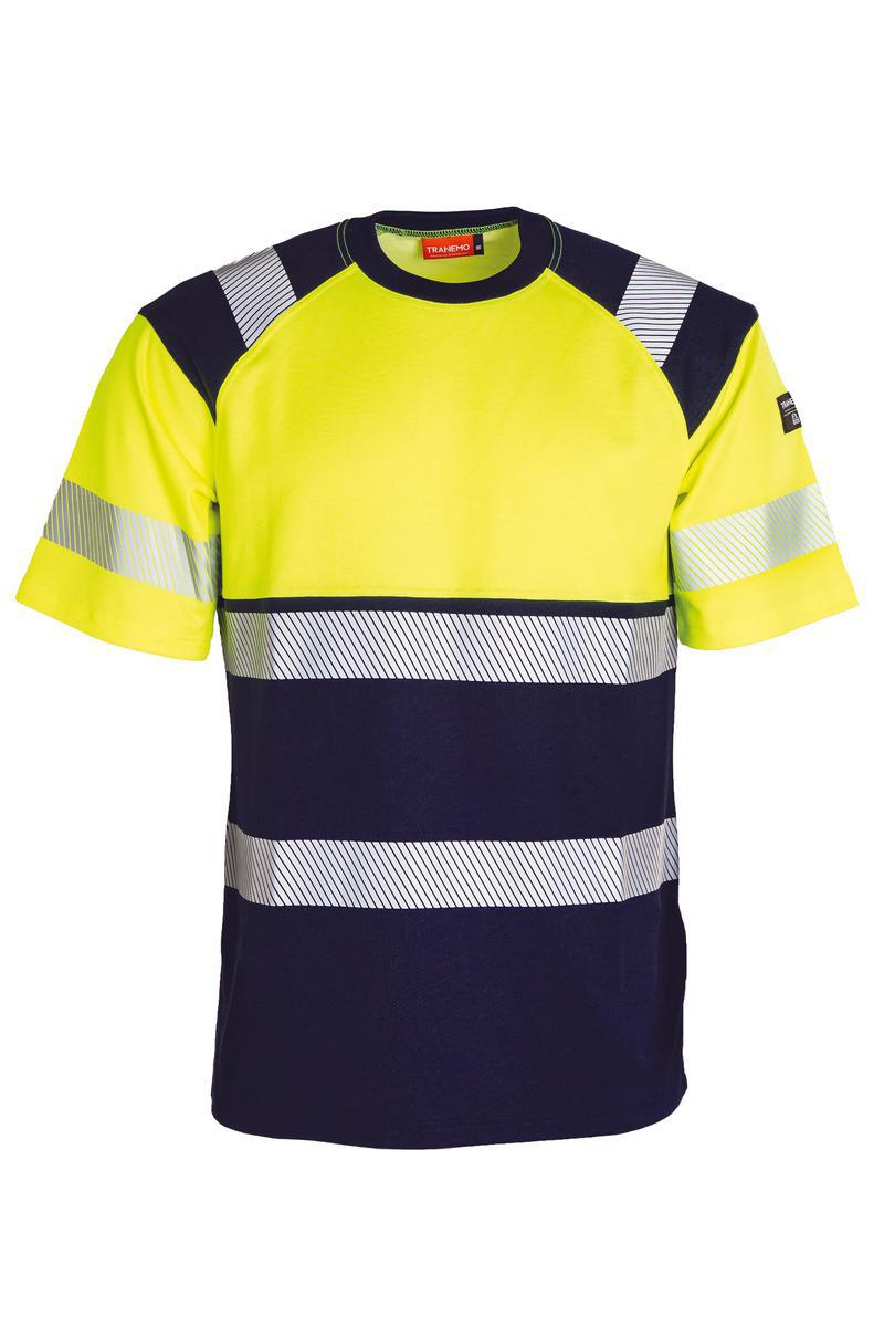T-shirt Tranemo 4371-11 - T-SHIRT TRANEMO 437111 VARSEL 94 GUL/MARIN KL.2 L