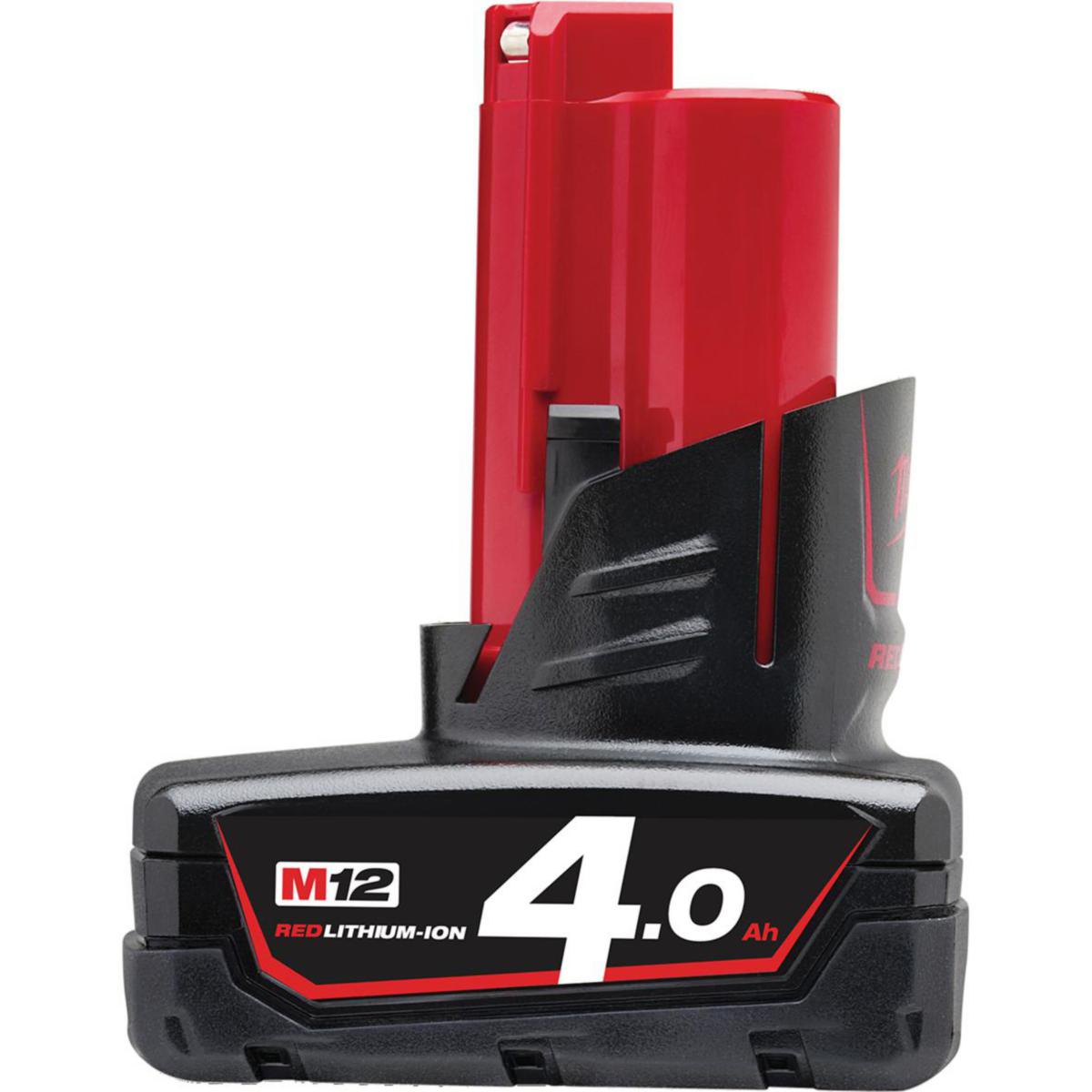 Batteri Milwaukee M12 B4 - BATTERI 12 V M12 B4 MILWAUKEE 4932430065