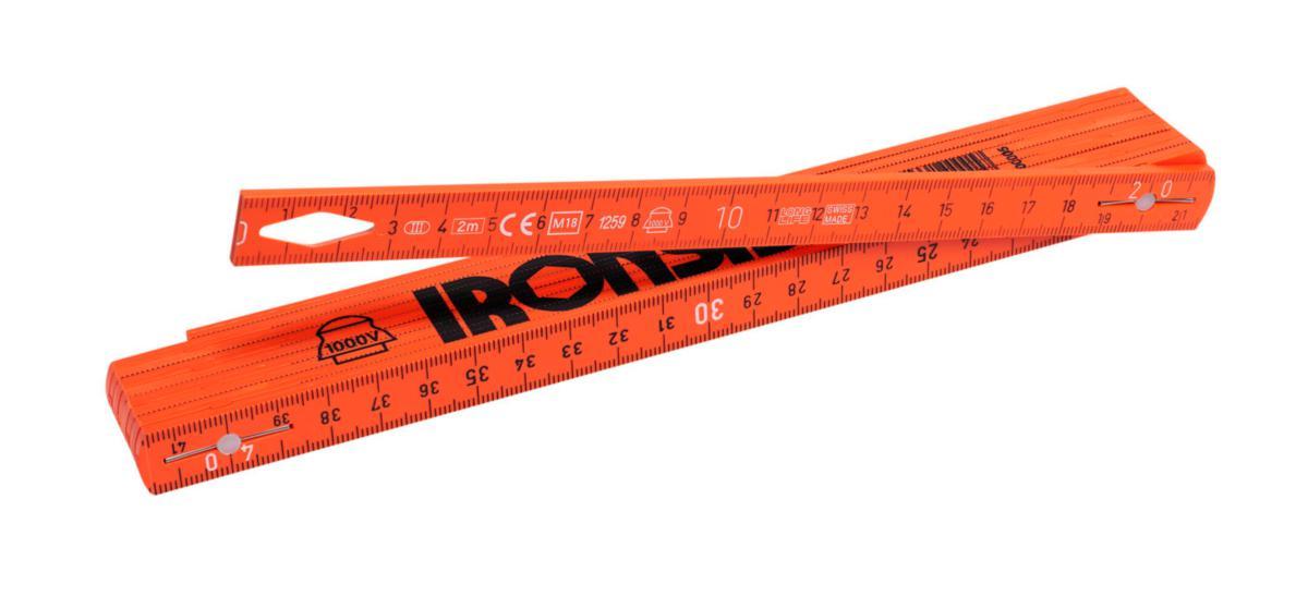 Måttstock Ironside plast Elektriker - MÅTTSTOCK ELEKTRIKER 1000V 2M SB IRONSIDE 100005