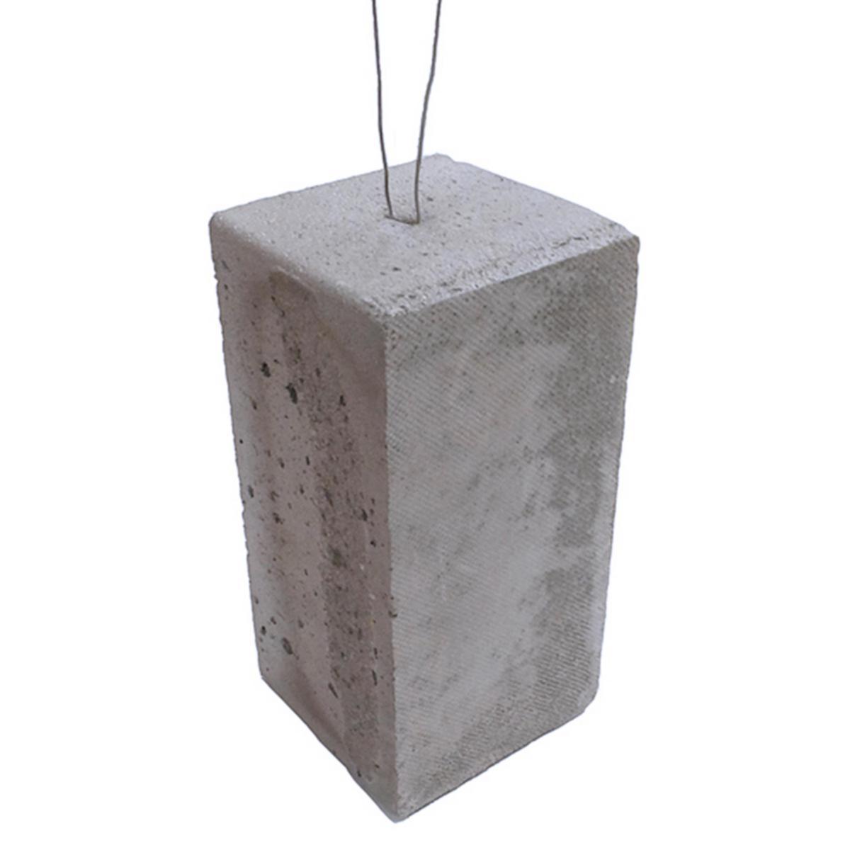 Betongkloss 4-kant med tråd, anläggning - BETONGKLOSS 150MM 100X100 MED RAK TRÅD