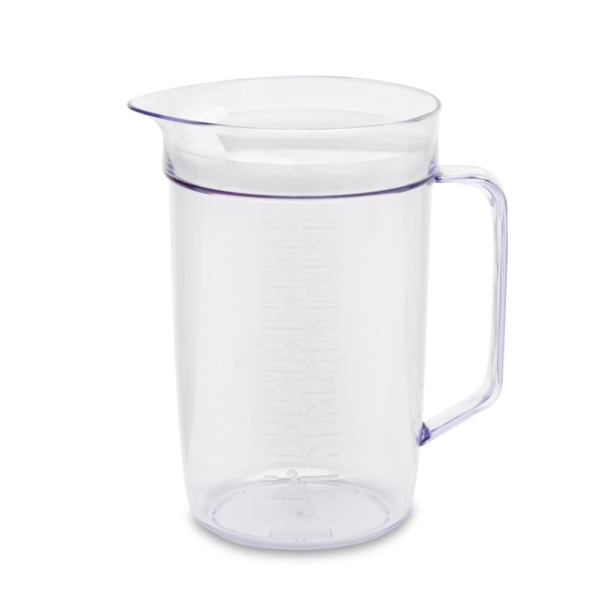 Plastkanna Nordic - PLASTKANNA MÅTT GLASK/VIT 1.5L MED LOCK