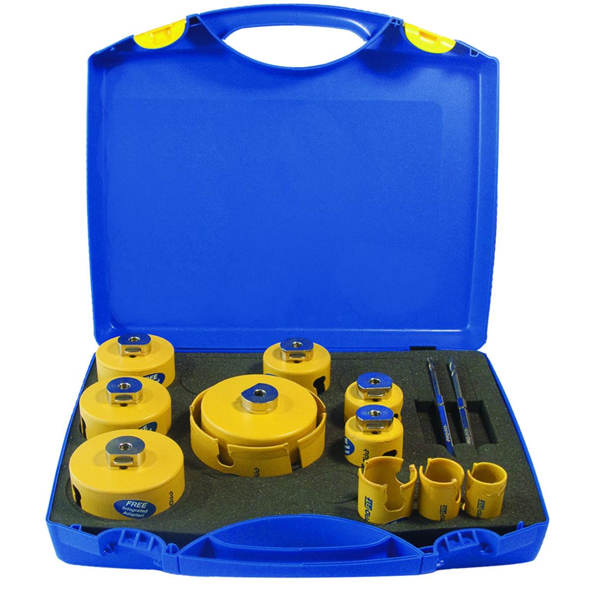 Hålsågset Pro-Fit Bygg 13 delar - HÅLSÅGSET HM BYGG 35-133 13DL M/10MM ADAPTER PR 351090835133