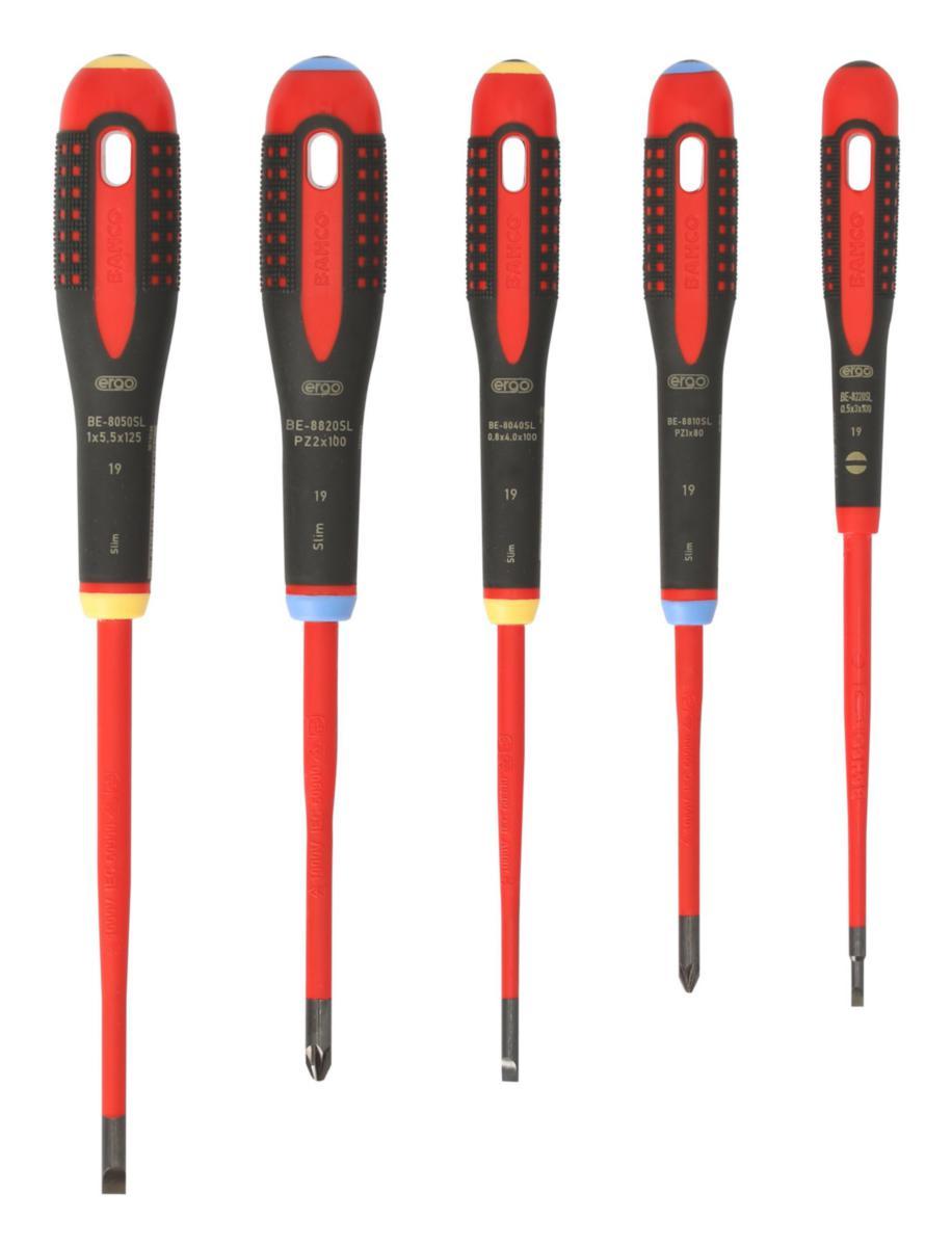 Skruvmejselsats Bahco BE-9882SL 1000V - SKRUVMEJSELSATS BAHCO BE-9882SL 1000V SLIM