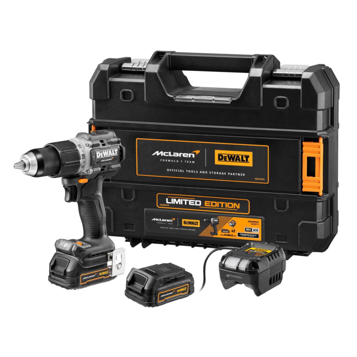 Slagborrmaskin DEWALT DCD85ME2GT - BORRSKRUVDRAGARE 18V MCLAREN DEWALT DCD85ME2GT-QW