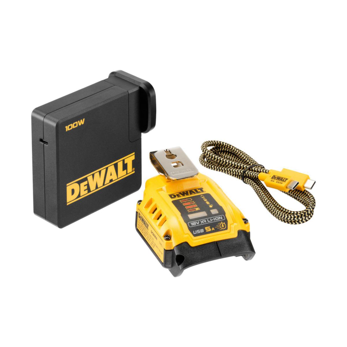 Batteriadapter Dewalt DCB094K - USB-LADDNINGSSATS 18V XR DEWALT DCB094K-QW