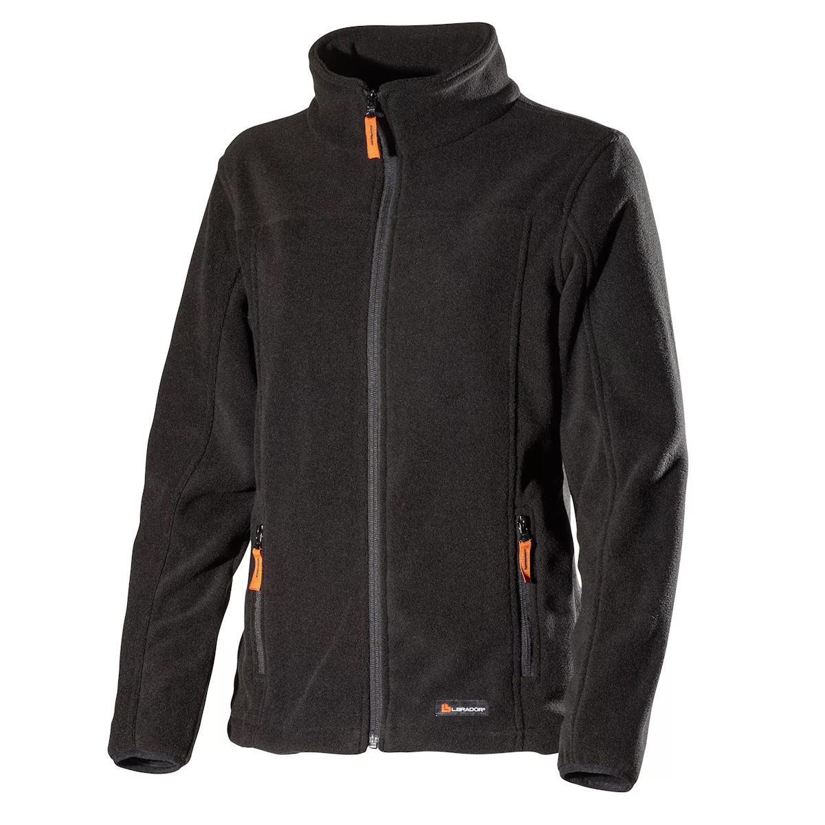Fleecejacka L.Brador 687P Omnio Dam - FLEECEJACKA 687P-W SVART 2XL L.BRADOR