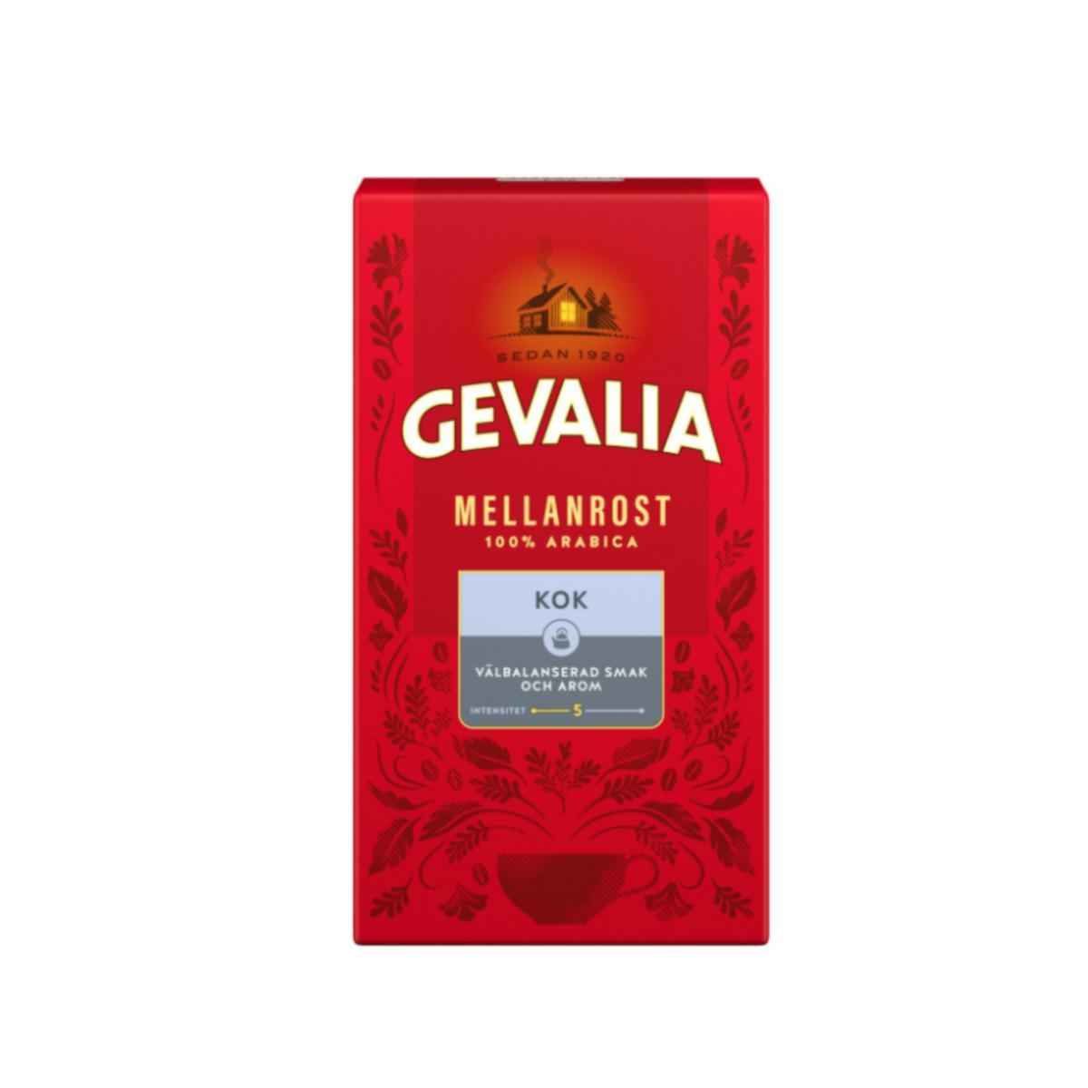 Kaffe Gevalia Mellanrost - KAFFE GEVALIA MELLANR/KOK 450G KOKMALET