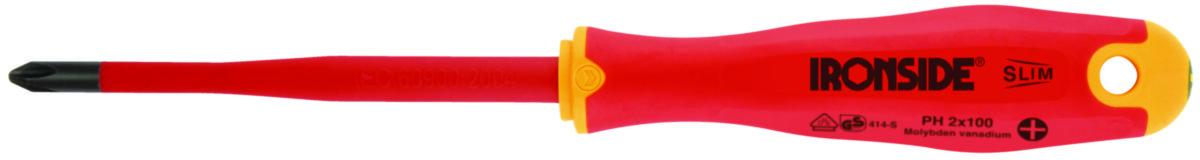 Skruvmejsel Ironside PH Slim 1000V - SKRUVMEJSEL SL1000V PH1X80MM SLIM 3-KOMP.IRONSIDE 100627