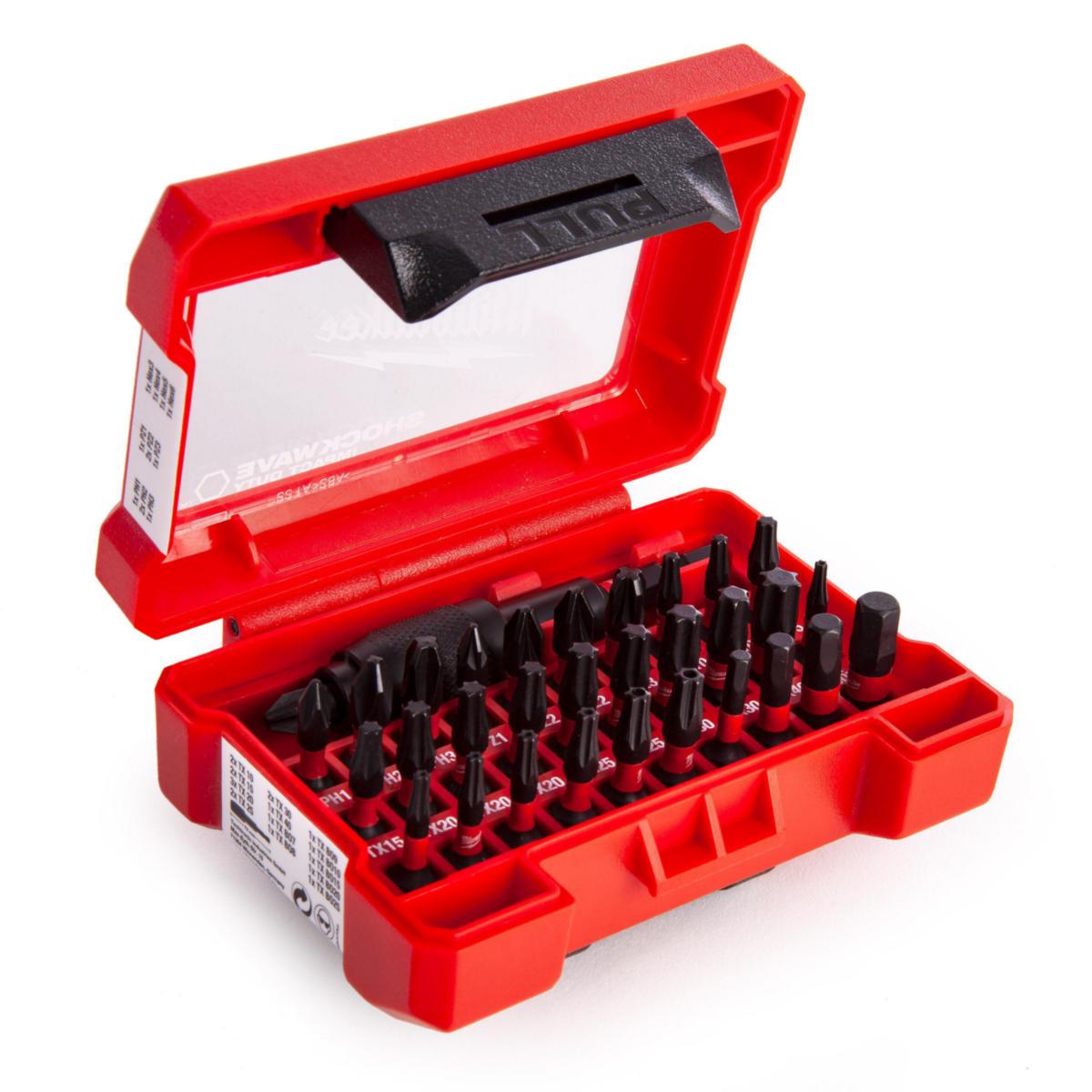 Bitssats Milwaukee 32 delar - BITSSATS SHOCKWAVE 32 DEL MILWAUKEE 4932464240