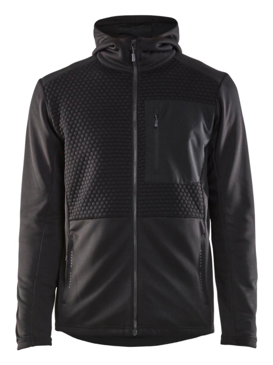 Hoodjacka Blåkläder 3540-2526 - HOODJACKA HEL ZIP SVART M BLÅKLÄDER 354025269900M