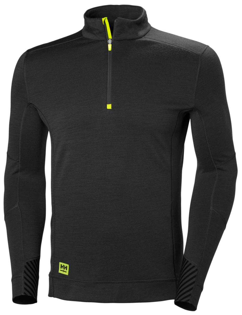 Undertröja Helly Hansen Lifa Merino 75109 - HH LIFA 1/2 ZIP BLACK XS 75109-990-XS