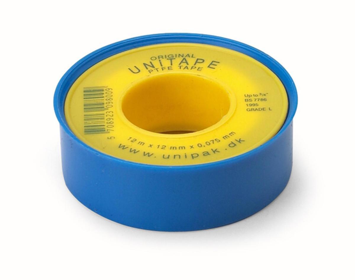 Gängtätningstejp Unitape - GÄNGTÄTNINGSTEJP 12MMX12M 224102012