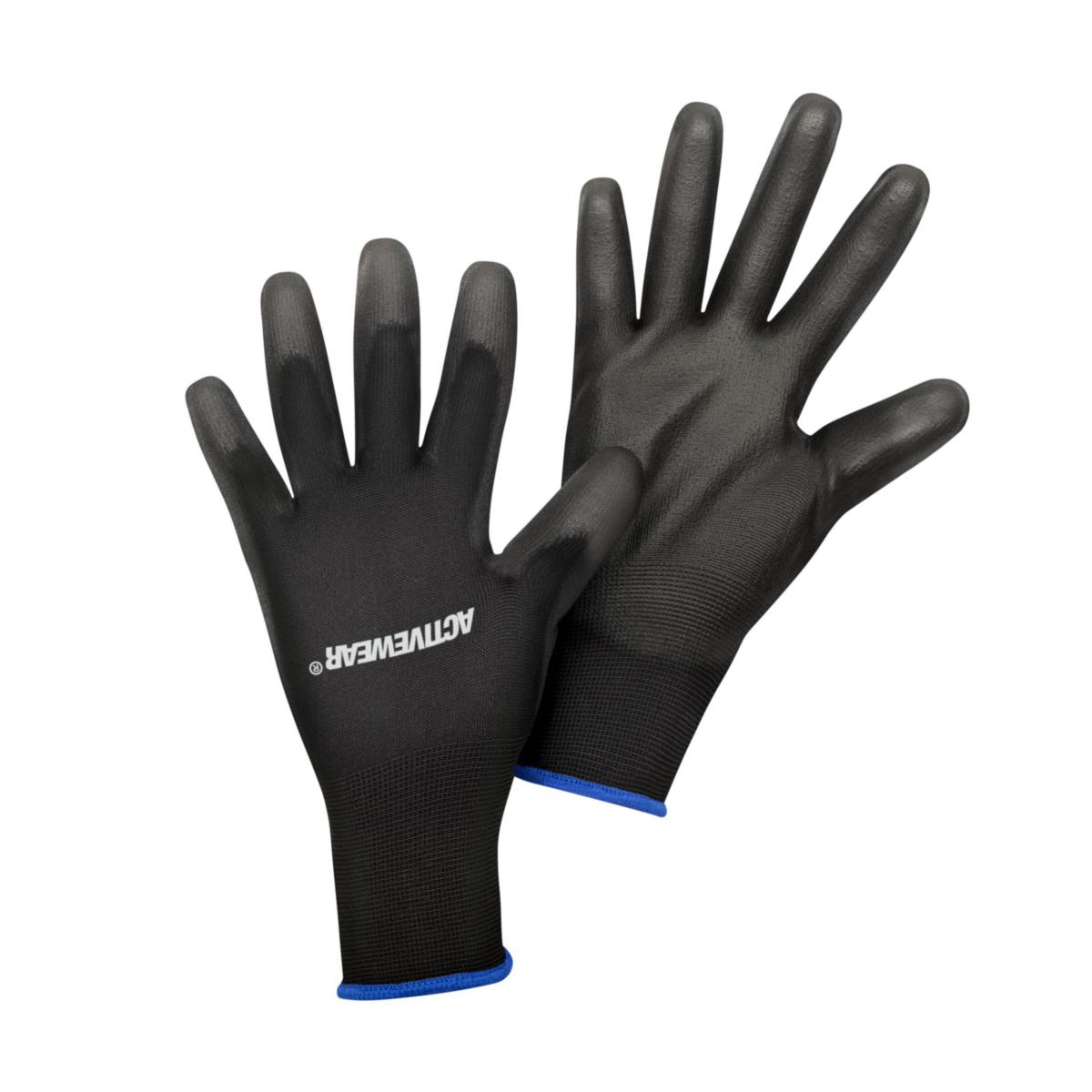 Montagehandske Activewear SuperFlex MO3426 - HANDSKE ACTIVEWEAR PU-DOPPAD POLYESTER SVART STL 9