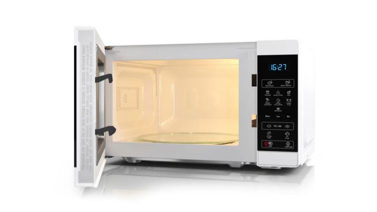 Mikrovågsugn, 800 W, 20 l - MIKROVÅGSUGN 20L 800W BARNLÅS SHARP YC-MG02E-S