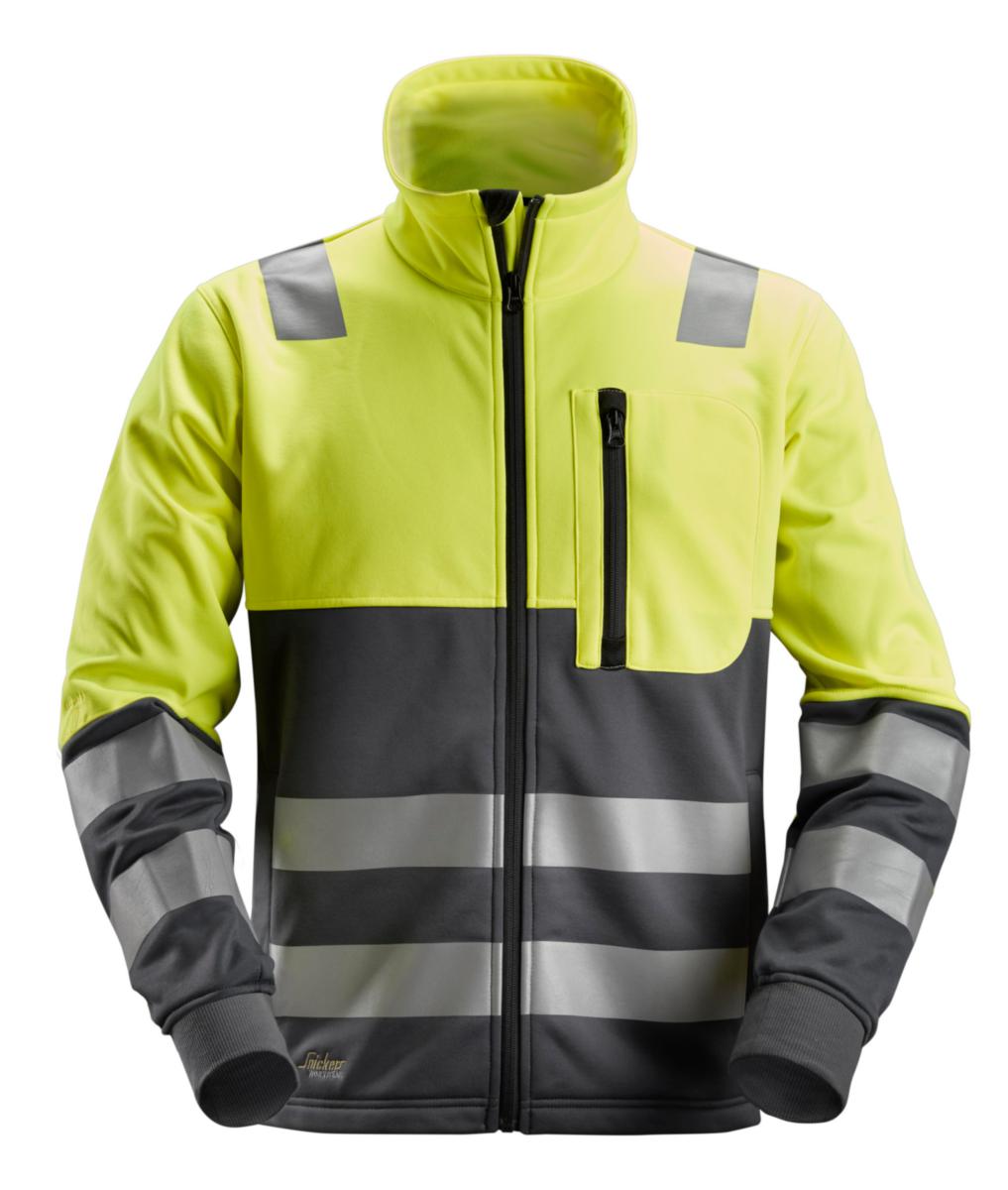 Fleecejacka Snickers 8035 Allround - FLEECEJACKA 8035 GUL/SV XL SNICKERS 80356604007
