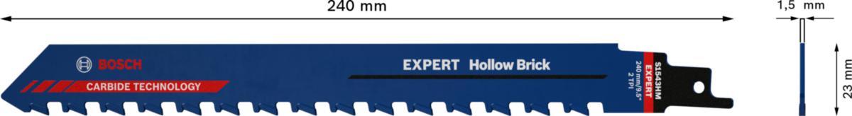 Tigersågblad Bosch Expert S1543HM - TIGERSÅGBLAD S1543HM TEGEL BOSCH 2608900414
