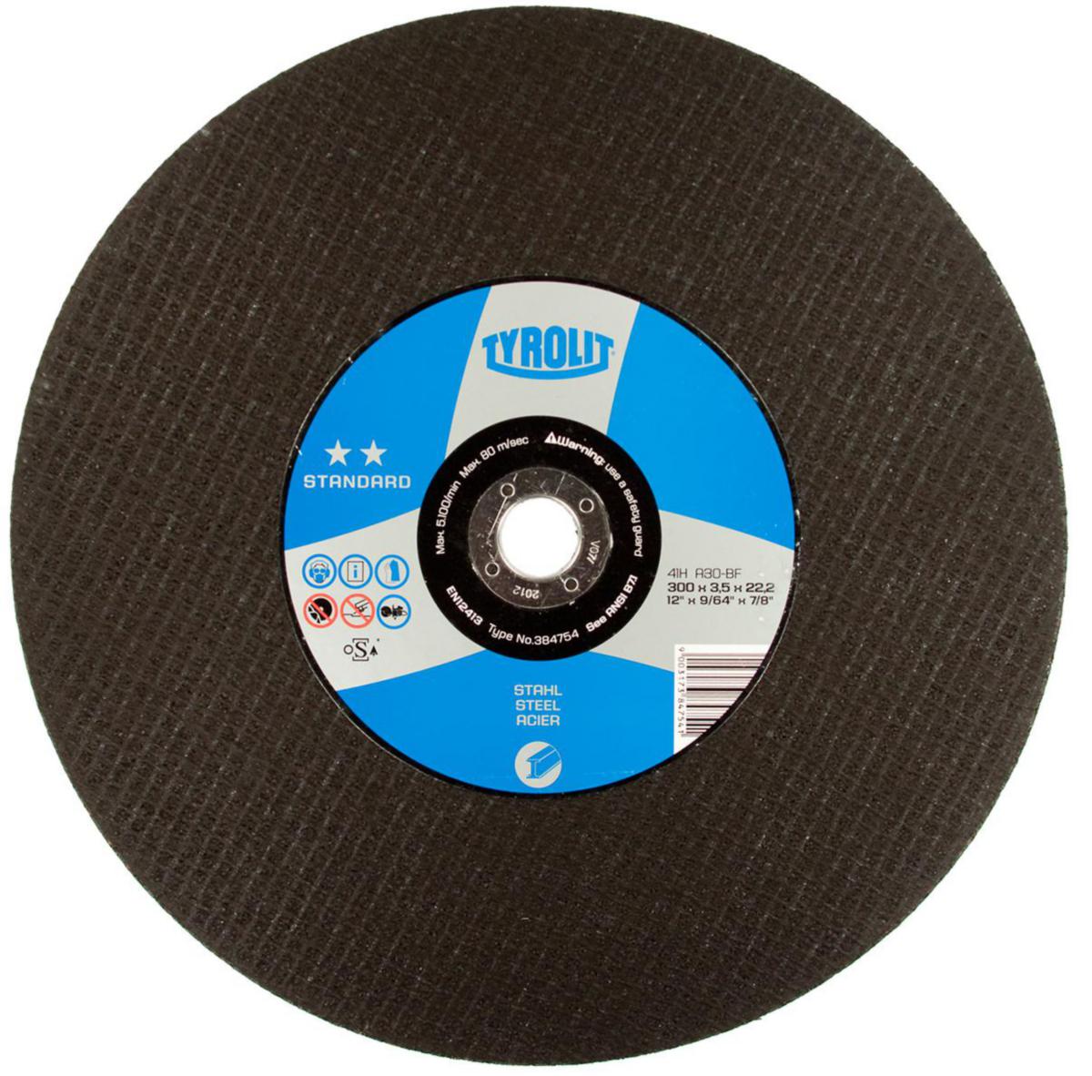 Kapskiva Tyrolit Standard Stål - KAPSKIVA STD 300X3.5X25.4 STÅL TYROLIT 384755