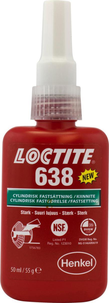 Loctite 638 cylindrisk fastsättning - LOCTITE CYL.FASTSÄTTN.638 50ML HENKEL 1803049