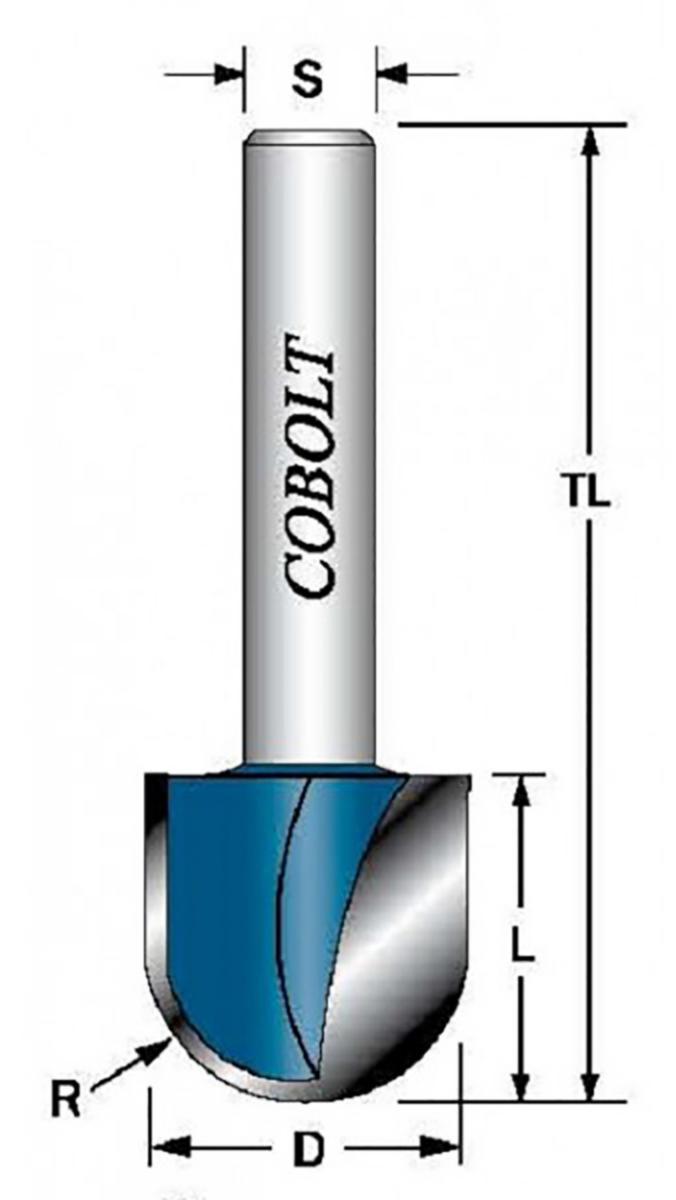 Hålkälsfräs Cobolt - HÅLKÄLSFRÄS D=20 L=20 TL=58 TOOL TRUST 214-020