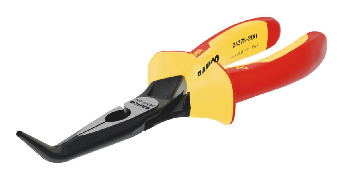 Spetstång Bahco 2427S 1000V - SPETSTÅNG BAHCO BÖJD 2427S-200 190MM VDE ISOL