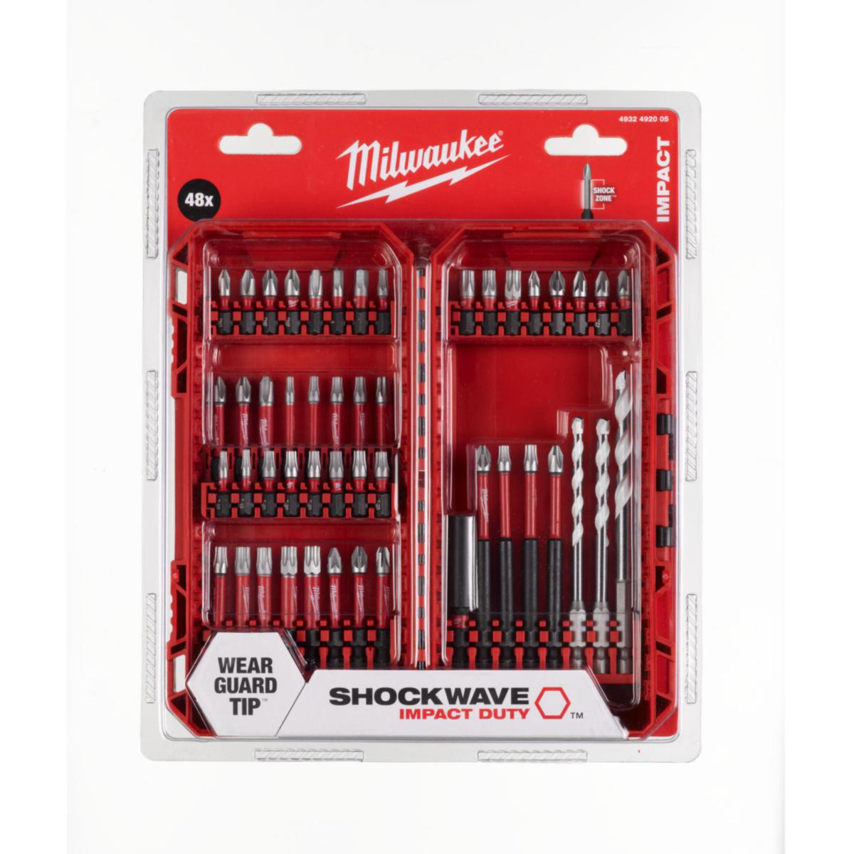 Bitssats Milwaukee 48 delar Shockwave™ Impact Duty™ - BITSSATS SHOCKWAVE D/DR CD 48P MILWAUKEE 4932492005