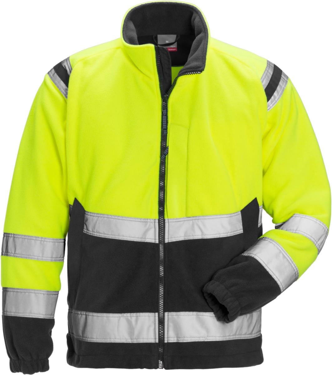 Fleecejacka Fristads 4041 FE - FLEECEJACKA VARSEL GUL/SVART 4041 FE M 119625-196 M