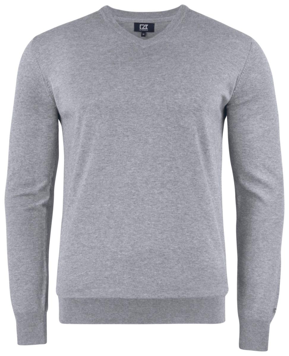 Tröja Cutter & Buck Oakville V-neck - OAKVILLE V-NECK GREY XXL NEW WAVE 355418-95-8
