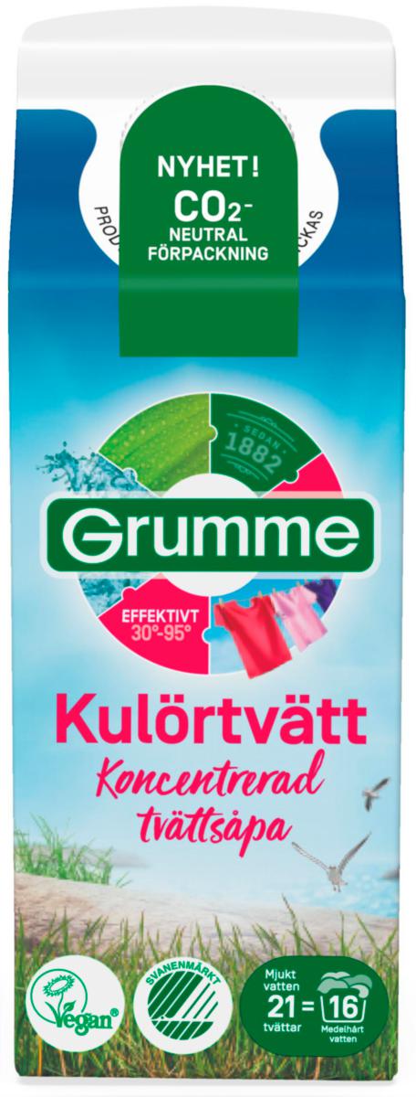 Tvättmedel Grumme flytande - TVÄTTMEDEL GRUMME 750ML FLYTANDE KULÖRTVÄTT