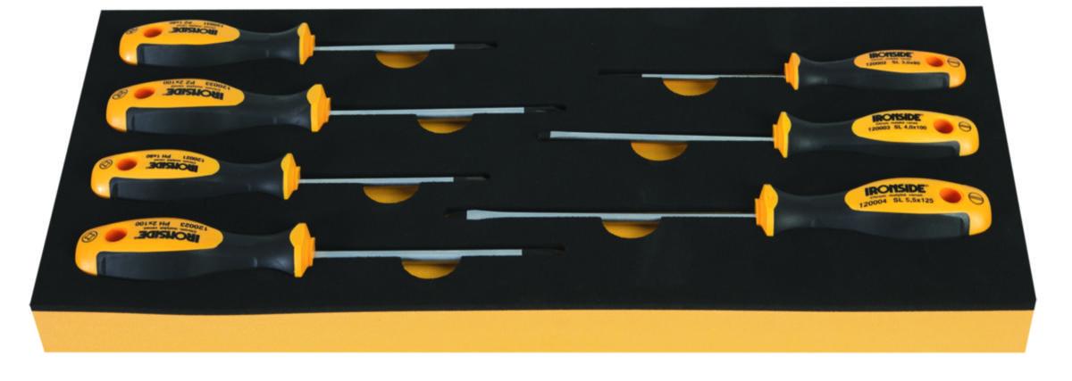 Skruvmejselsats Ironside modul Spår/PH/PZ, 7 delar - INBYGGNADSMODUL SKRUVMEJSLAR SPÅR/PH/PZ7DEL IRONSIDE 100289