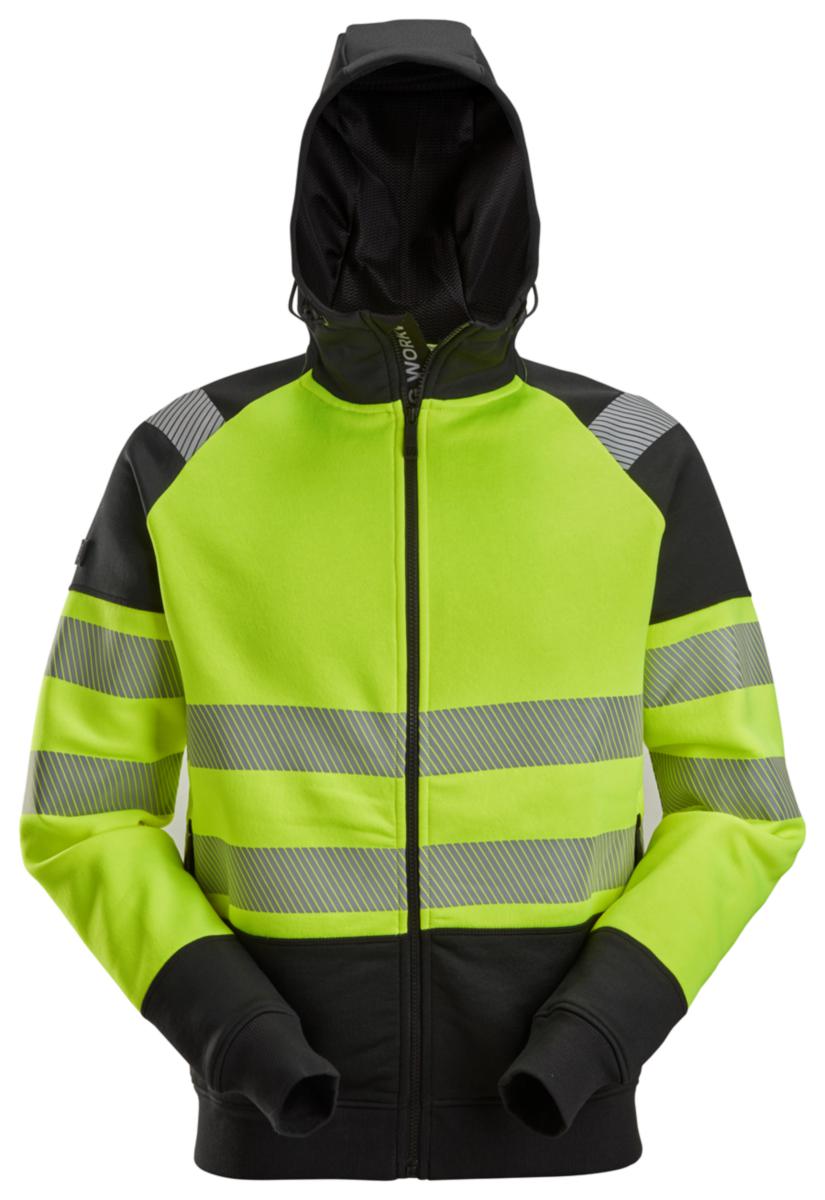 Sweatshirt Snickers 2839 Varsel - HUVJACKA 2839 GUL/SVART XXL SNICKERS 28396604008