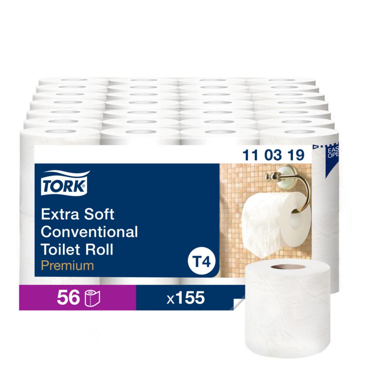 Toalettpapper Tork Premium T4 Extra mjukt - TOALETTPAPPER TORK EXTRA MJUKT T4 PREMIUM 3-LAGS.