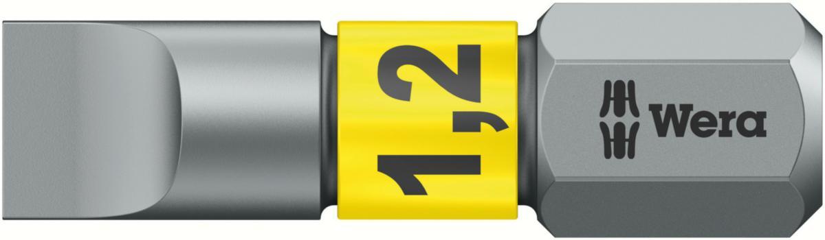 Bits Wera 800/1 BTZ för raka spår - BITS WERA 800/1 BTZ 1.2X6.5 LÄNGD 25MM
