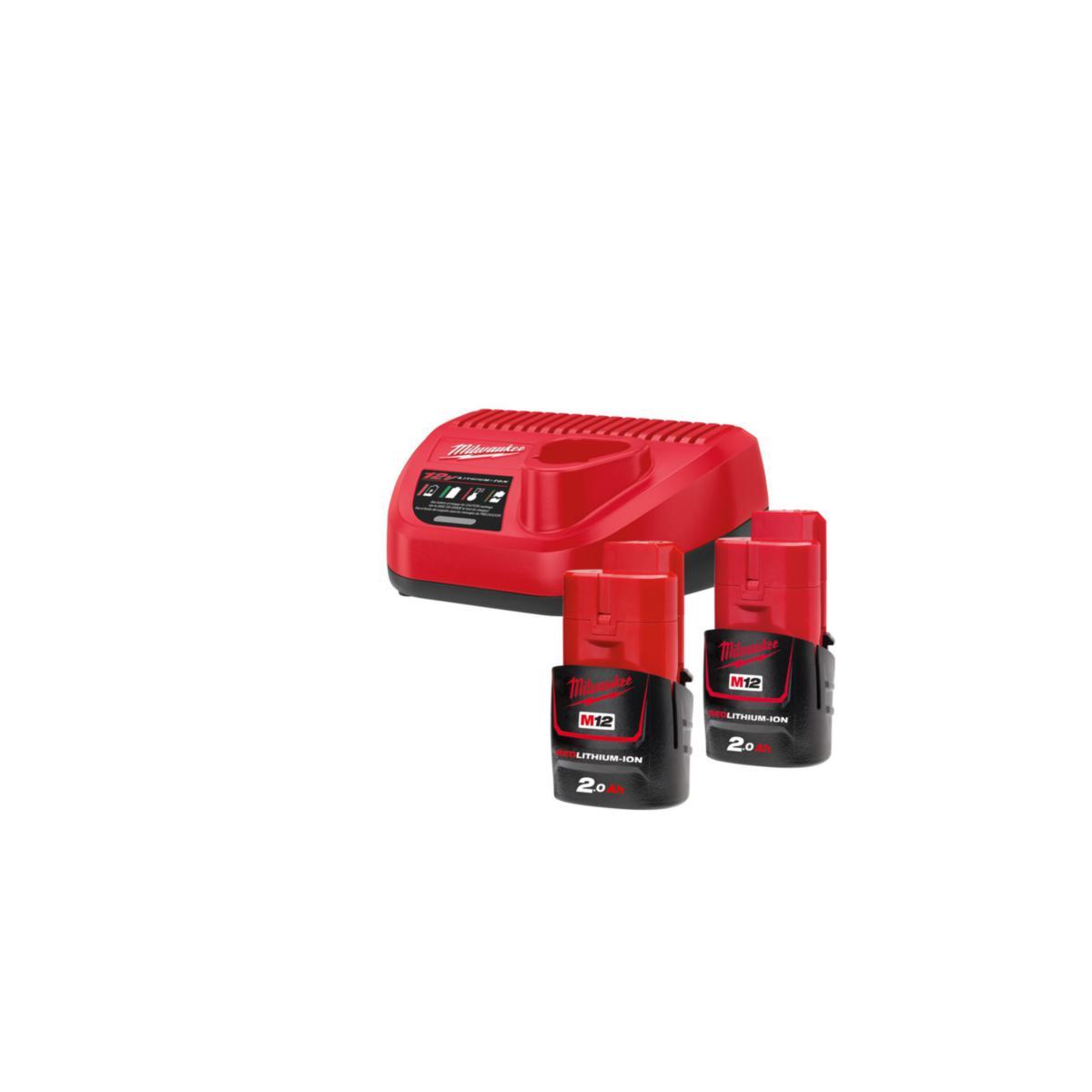 Batterikit Milwaukee M12 NRG-202 - BATTERIPAKET M12 NRG-202 MILWAUKEE 4933459209