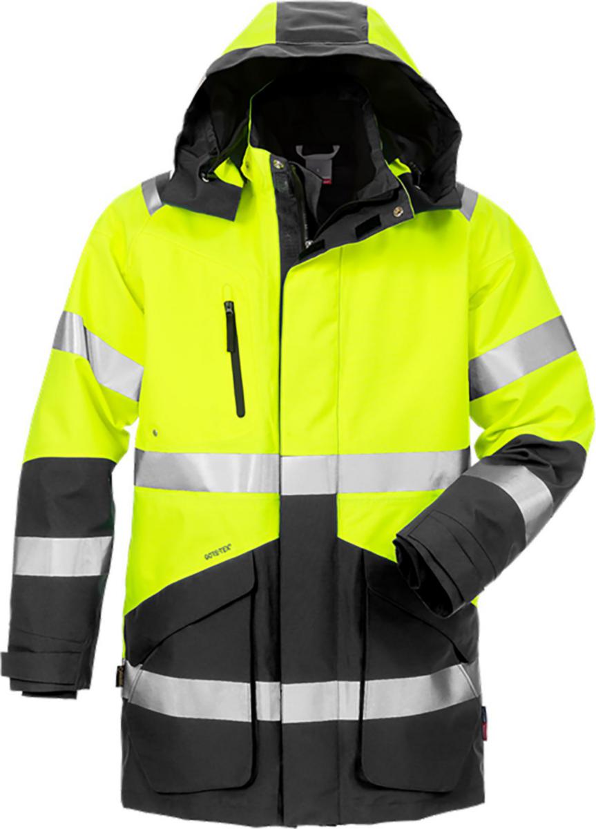 Vinterparkas Fristads 4989 GXB - GORE-TEX PARKA 4989 GUL/SV XS FRISTADS 120988-196 XS