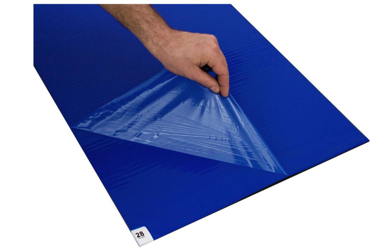 Klibbmatta - KLIBBMATTA 90X115CM 30 ARK/MAT BLÅ 10 MATTOR/FRP