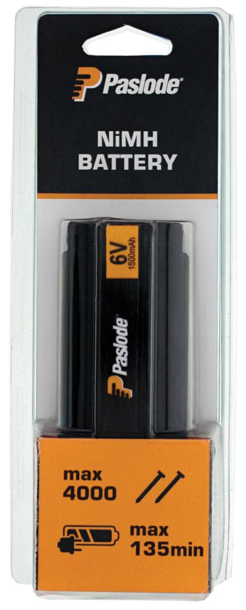 Batteri Paslode ovalt 6 V 1.5 A - BATTERI NIMH 350/65/50 G MOD PASLODE 018890