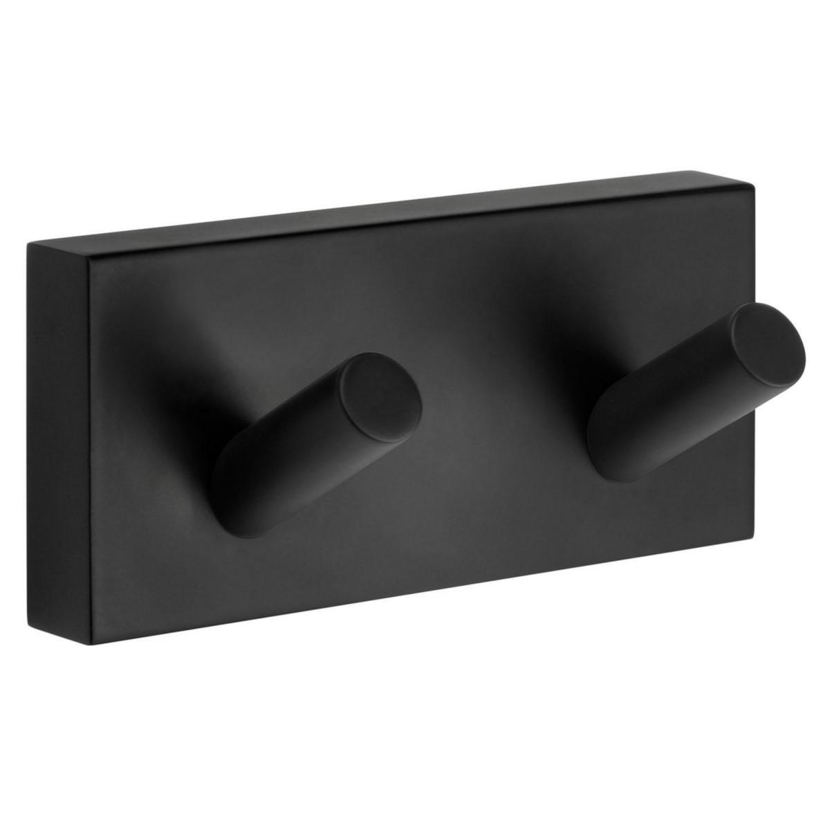 Handdukshängare Smedbo 356/359 House - DUBBELKROK SVART SMEDBO RB356