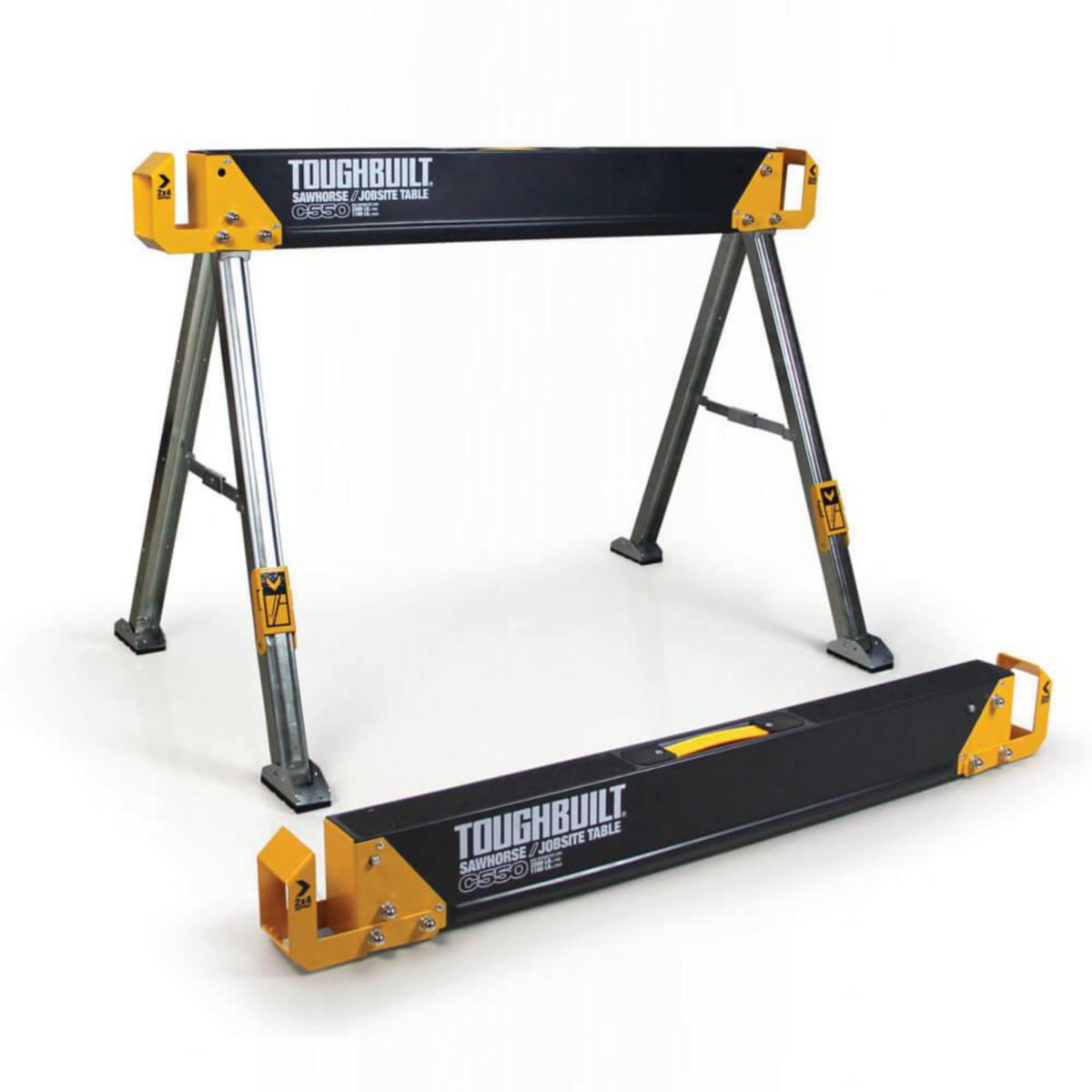 Sågbock ToughBuilt C550 ihopfällbar - SÅGBOCKAR C550 IHOPFÄLLBARA 2P SÅGBOCKAR TB-C550-2