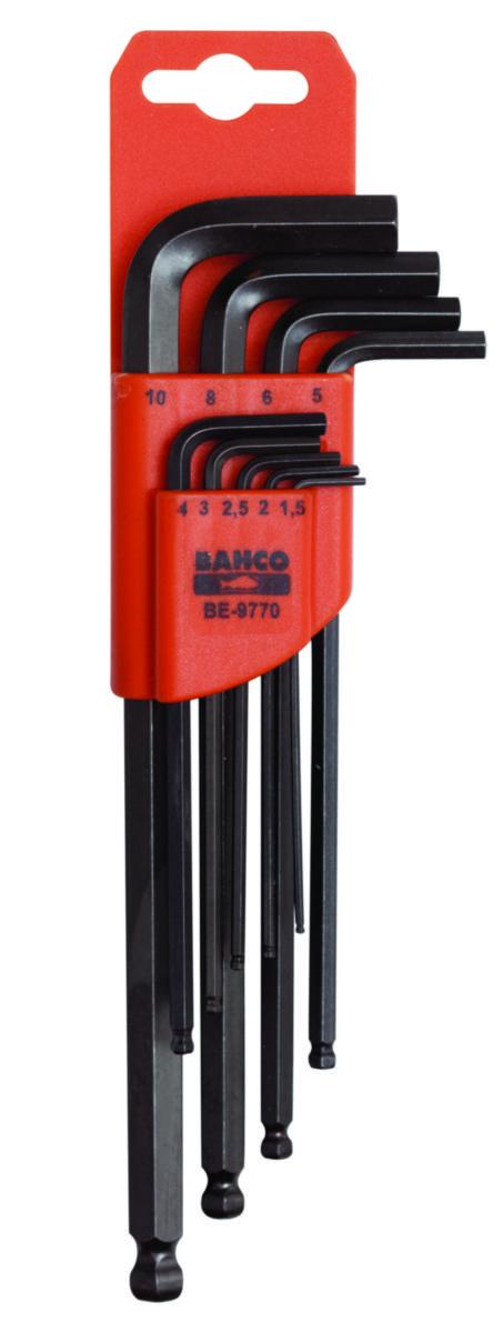 Insexnyckelsats Bahco BE-9765/BE-9770 - INSEXNYCKELSATS 9 ST 1,5-10 MM BAHCO BE-9770