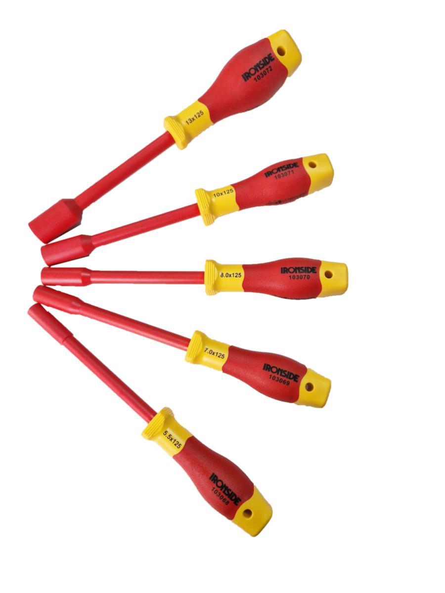 Hylsskruvmejselsats Ironside 1000V - HYLSSKRUVMEJSELSATS IRONSIDE 1000V 5DEL 103073