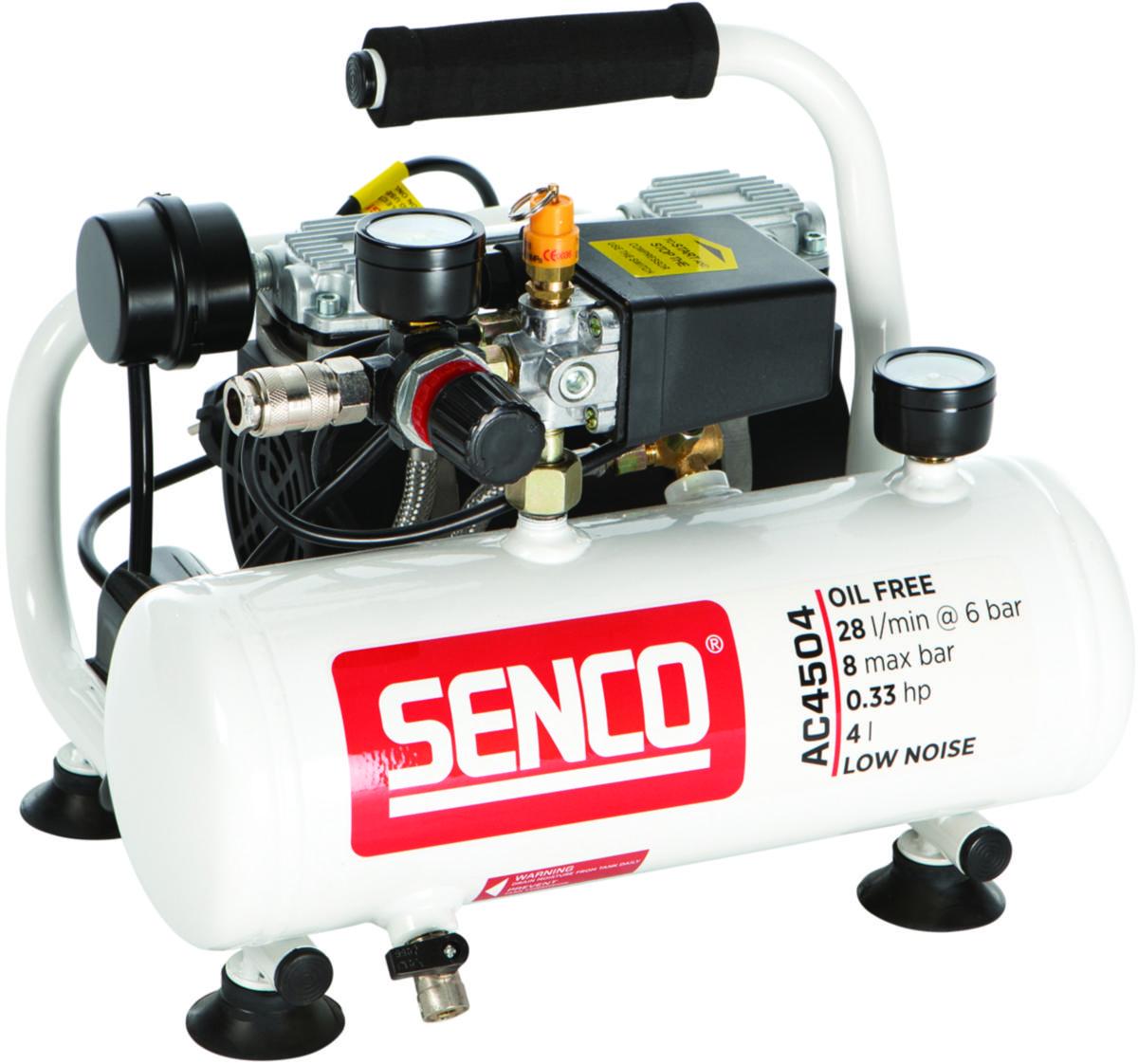Kompressor Senco AC4504 - KOMPRESSOR 8 BAR AC4504 OLJEFRI LOW NOISE AFN0024