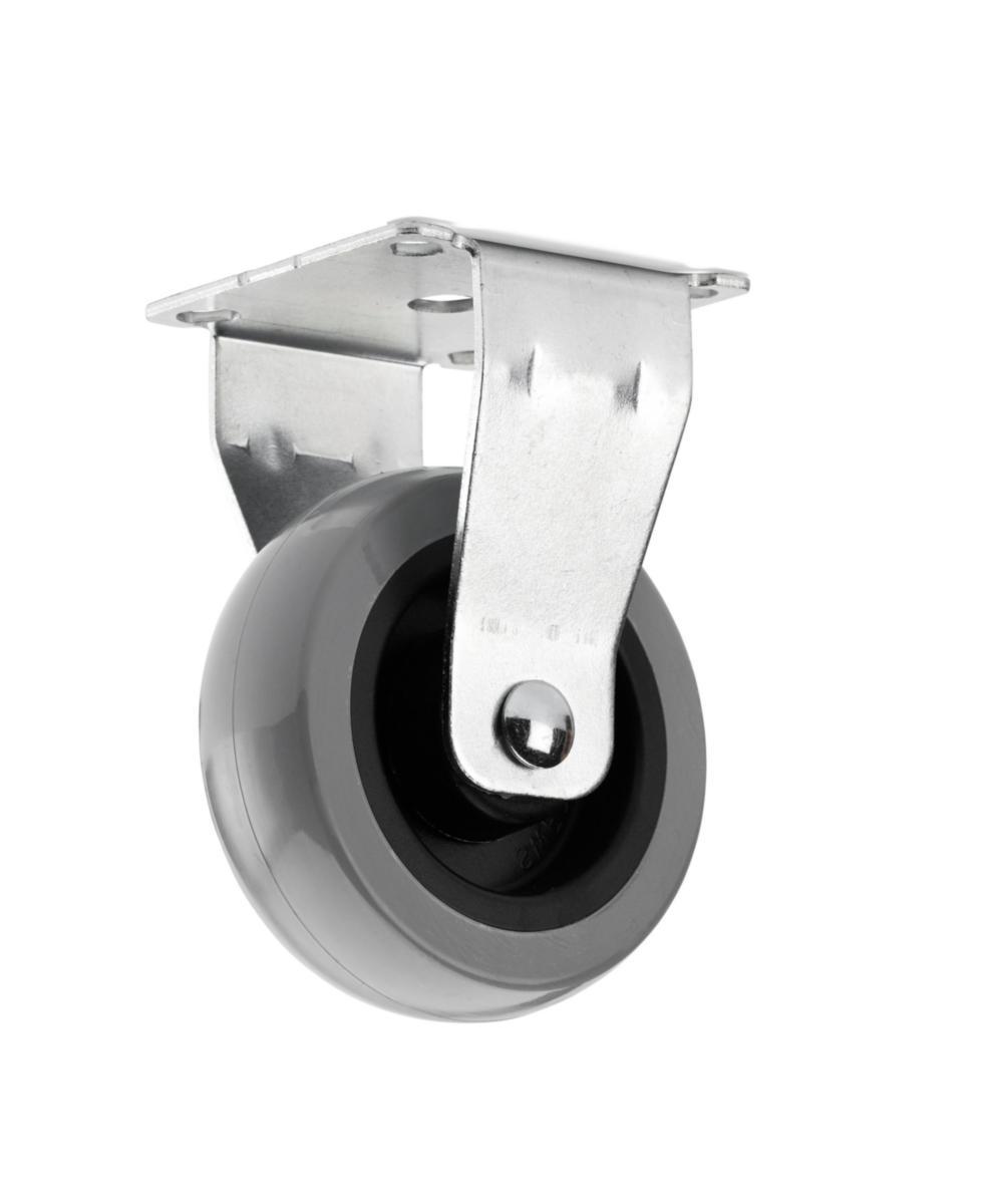 Fast hjul med platta Habo - LÄNKHJUL FAST 4207 75MM GALV HABO 78006