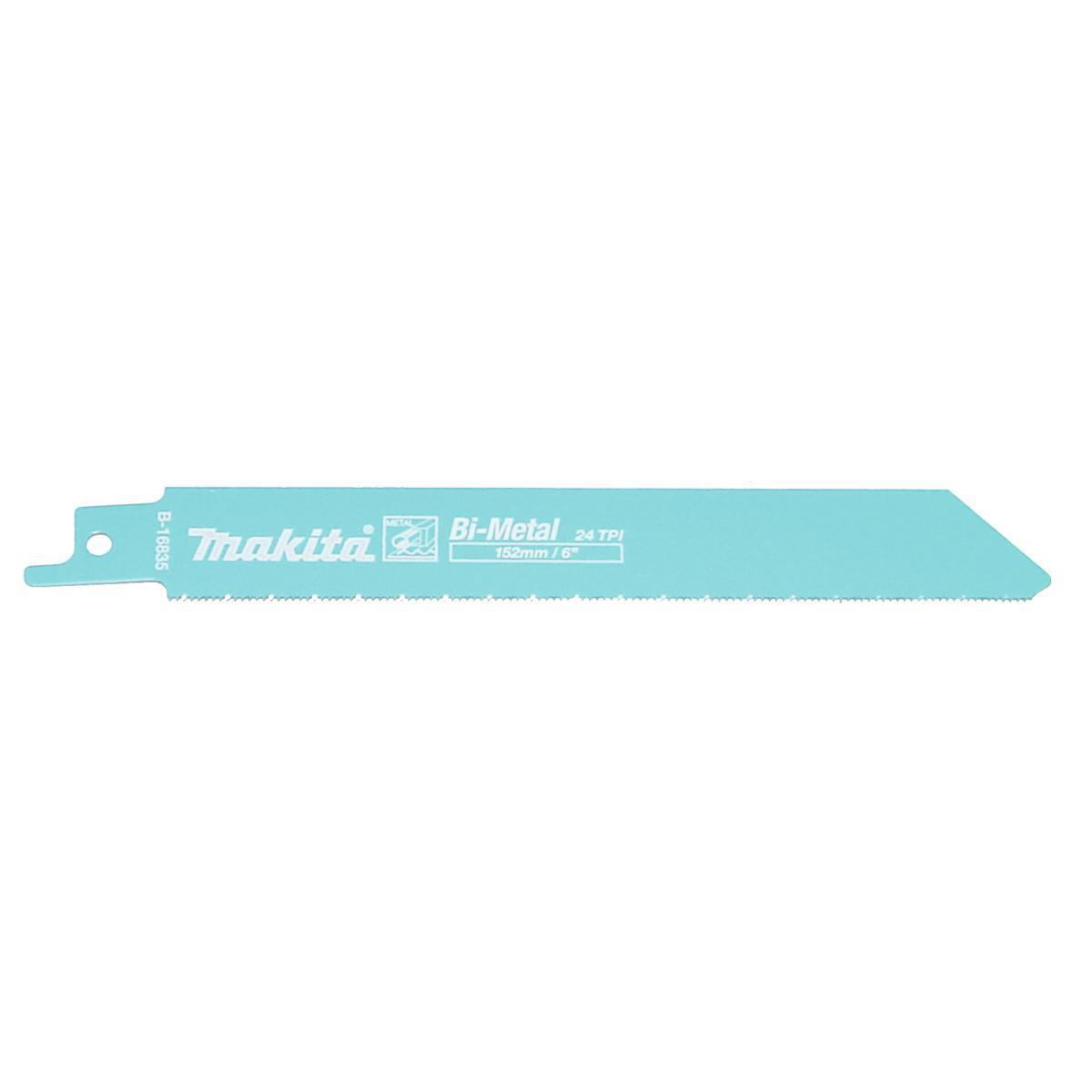 Tigersågblad Makita Metall BIM - TIGERSÅGBLAD B-16835 MAKITA METALL 24TPI 152MM 5ST
