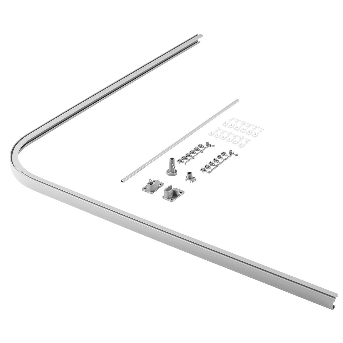 Draperiskena a-collection 1 Stabil byggpack - DRAPERISKENA 900X900MM HELBOCK KOMPL BYGGPACK SILVER