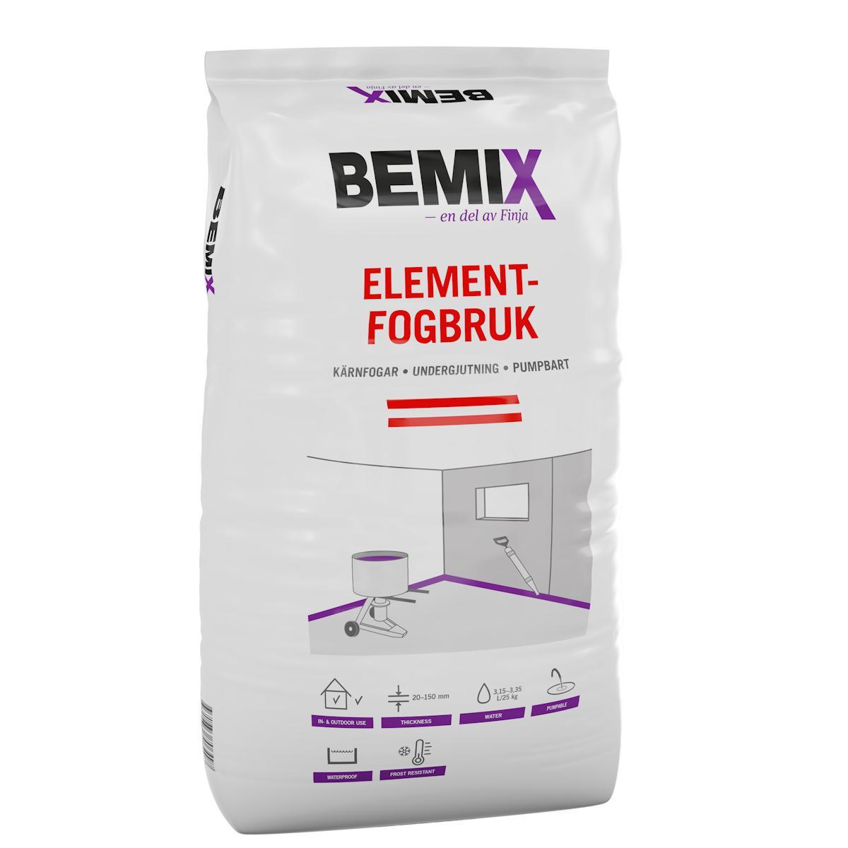 Elementfogbruk Finja Bemix - ELEMENTFOGBRUK BEMIX K50 FINJA - 25KG 525000