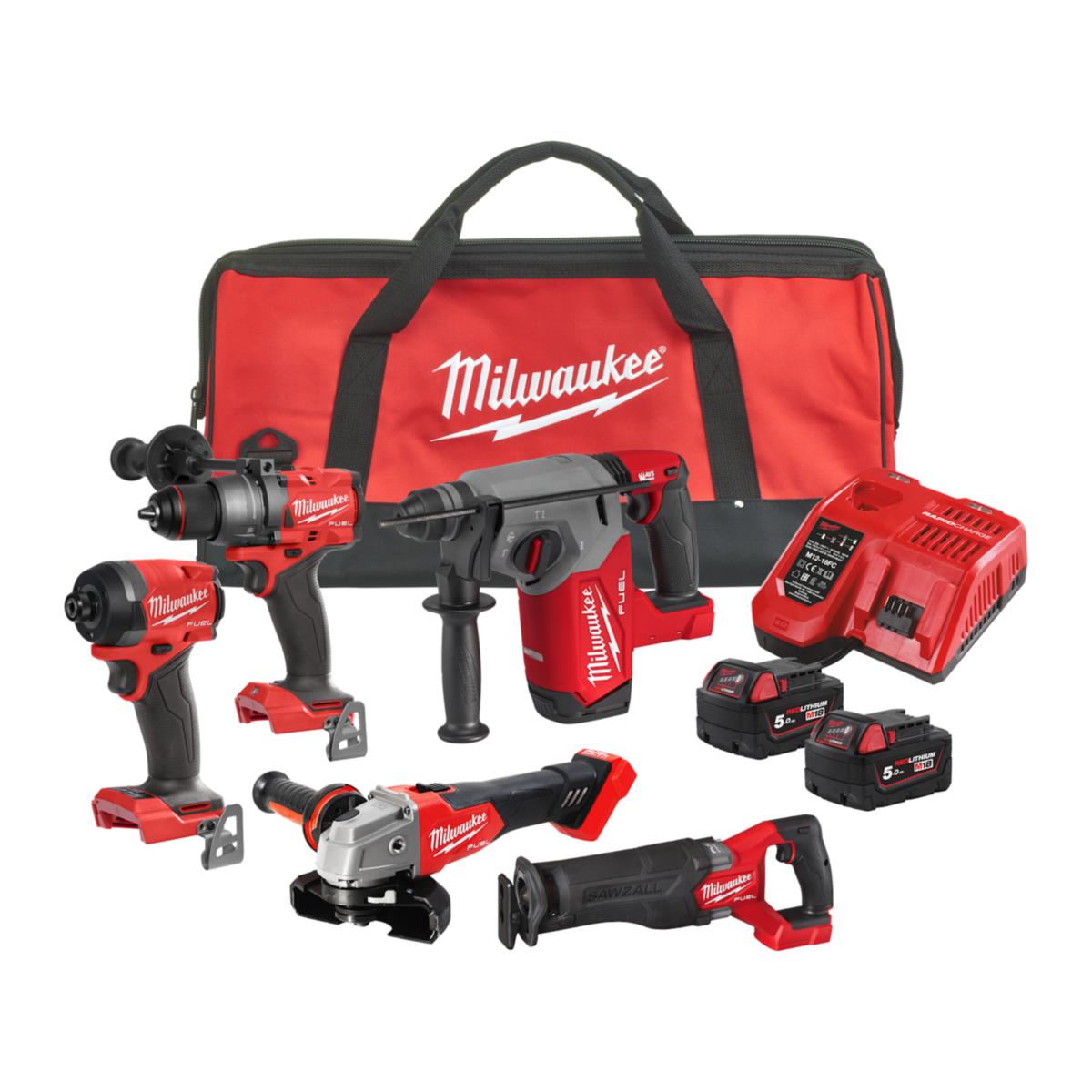 Kombikit Milwaukee M18 FPP5SEA-502B - POWERPACK M18 FPP5SEA-502B MILWAUKEE 4933502345