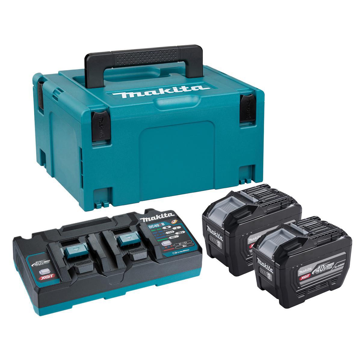 Laddpaket Makita 40V XGT PSKGPE2J 2x8.0Ah - POWERPACK PSKGPE2J MAKITA 40V 2X8,0AH DC40RB MAKPAC