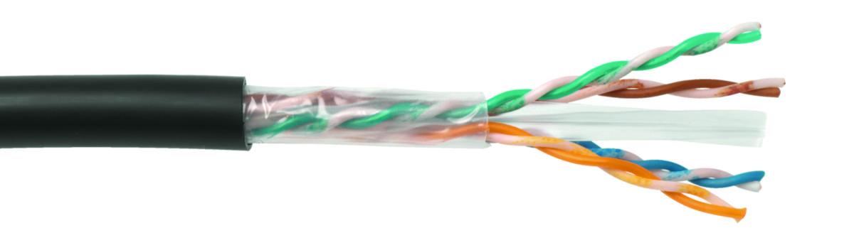 Datakabel Actassi dubbelmantlad (utomhus) C6 U/UTP Eca, Schneider - KAT 6 U/UTP 4P UT FCA SV KAP (5*) 306220005-KAP